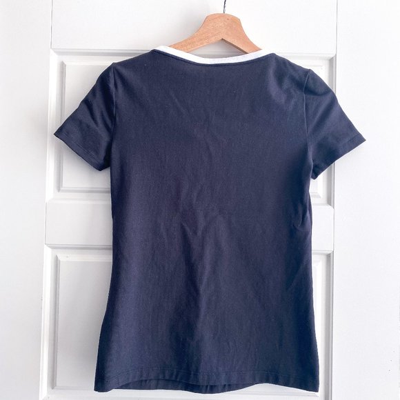 Kate Spade Broome Street Navy Bow T-Shirt - Picture 3 of 5